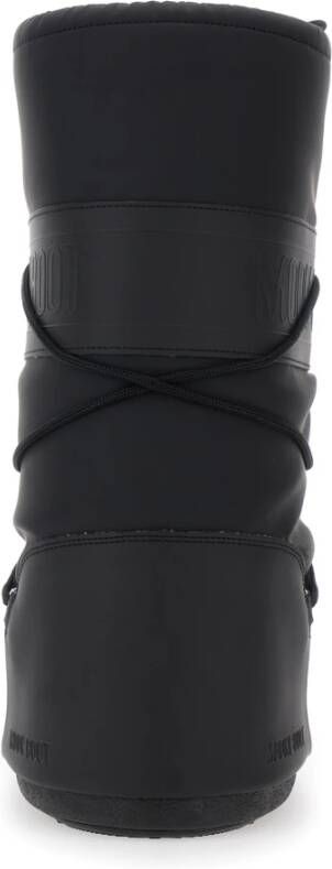 Moon Boot Zwarte Icon Rubber Winterlaarzen