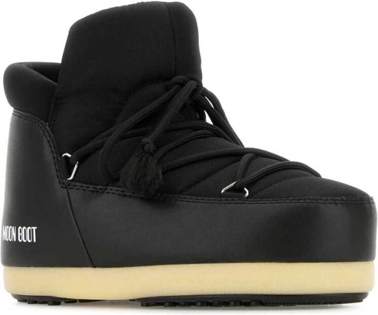 Moon Boot Zwarte Nylon Pumps Enkellaarzen