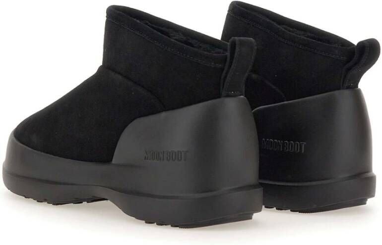 moon boot Zwarte Suède Bontgevoerde Winterlaarzen Black Heren
