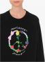 Moschino Bloemsymbool Print Katoenen Sweatshirt - Thumbnail 2