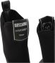 Moschino Logo Label Puntige Enkellaarzen Black Dames - Thumbnail 4