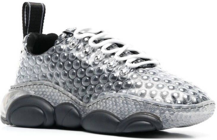 Moschino Dubbele bubbel teddy sneakers mb15553G1 Fg7099A Zwart Heren
