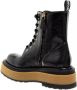 Moschino Enkellaarsjes van zwart leer met vintage-look Black Dames - Thumbnail 3