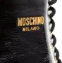 Moschino Enkellaarsjes van zwart leer met vintage-look Black Dames - Thumbnail 4