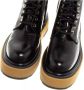 Moschino Enkellaarsjes van zwart leer met vintage-look Black Dames - Thumbnail 5