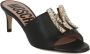Marni Zwarte Leren Fussbett Slides Zwart Dames - Thumbnail 9