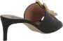 Marni Zwarte Leren Fussbett Slides Zwart Dames - Thumbnail 10
