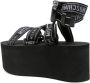 Moschino Flat Sandals Black Dames - Thumbnail 3