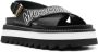Moschino Flat Sandals Black Dames - Thumbnail 7