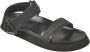 Moschino Flat Sandals Black Heren - Thumbnail 2