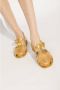 Moschino Trendy Platte Sandalen Yellow Dames - Thumbnail 2