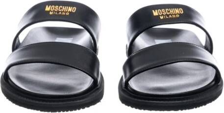 Moschino Flat Sandals Zwart Heren