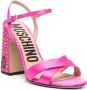 Moschino Fuchsia Roze Satijnen Sandalen Multicolor Dames - Thumbnail 2