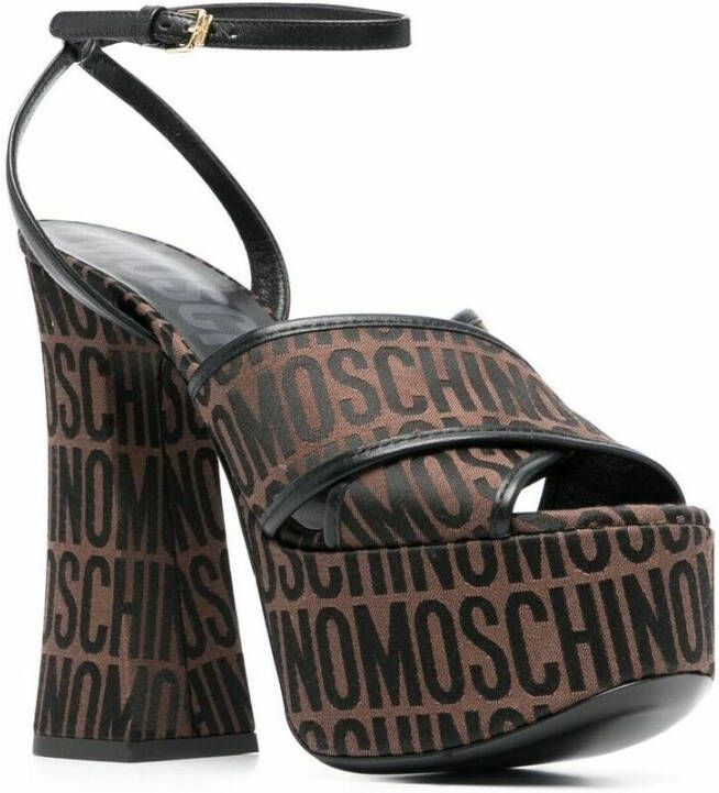 Moschino Sandalen met hoge hakken Bruin Dames