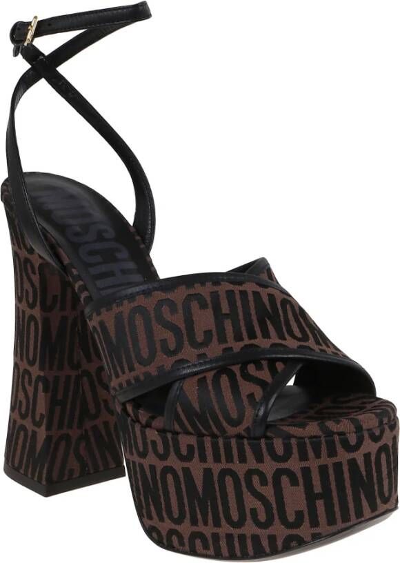 Moschino High Heel Sandals Bruin Dames