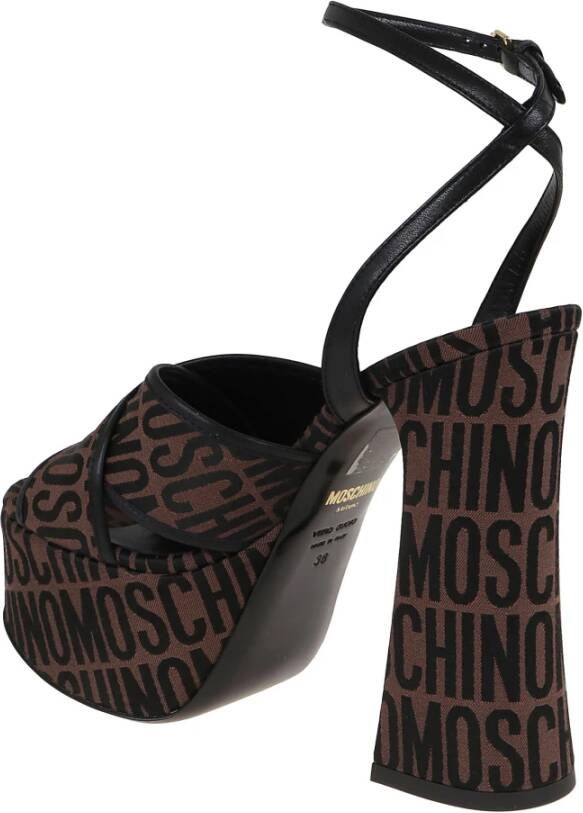 Moschino High Heel Sandals Bruin Dames