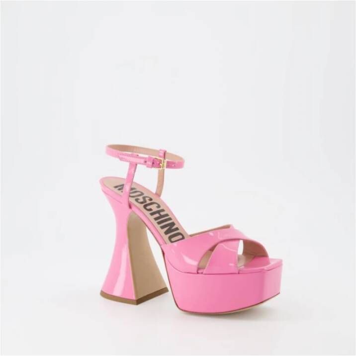 Moschino Sandales à plateforme Taille: 39 Couleur Presta: Rose Bestseller: 25 Roze Dames