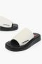Moschino Zwarte en witte Love klompen voor White - Thumbnail 8