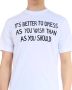 Moschino Katoenen T-shirt met korte mouwen en sloganprint - Thumbnail 2