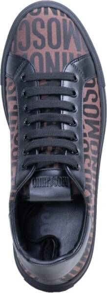 Moschino Klassieke Bruine Logo Sneakers Multicolor Heren