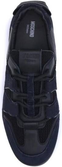 Moschino Leren en mesh sneakers