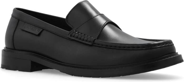 Moschino Leren loafers Black Heren