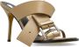 Moschino Leren muiltjes met hak Beige Dames - Thumbnail 4
