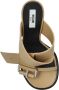 Moschino Leren muiltjes met hak Beige Dames - Thumbnail 6