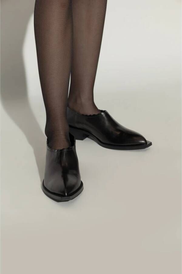 Moschino Leren schoenen Black Dames