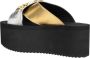 Moschino Lettering Logo Wedges Black Dames - Thumbnail 4