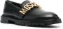 Moschino Zwarte Leren Loafers voor Vrouwen Black Dames - Thumbnail 2