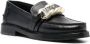 Moschino Zwarte Leren Loafers voor Vrouwen Black Dames - Thumbnail 2