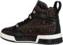 Moschino Logo High-top Sneakers Multicolor Patroon Brown Heren - Thumbnail 4