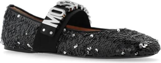 Moschino Lovertjes balletflats Black Dames
