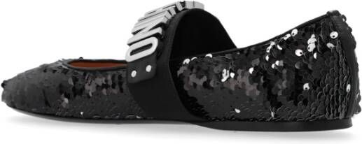 Moschino Lovertjes balletflats Black Dames