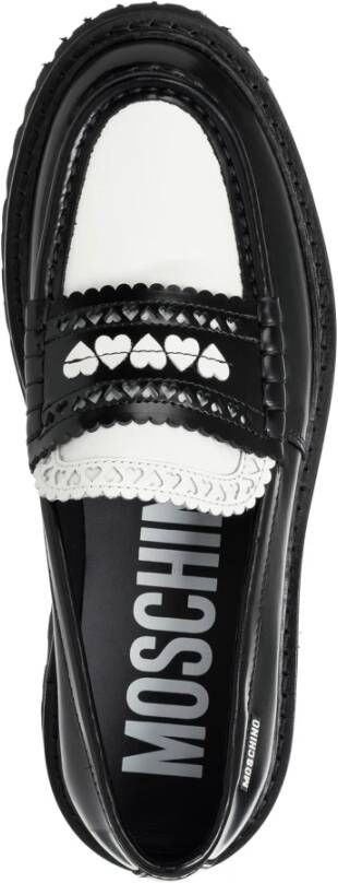 Moschino Loafers Hearted Brogue Sporty in zwart - Foto 3