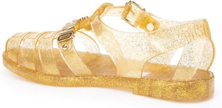 Moschino Platte sandalen Geel Dames