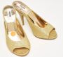 Moschino Pre-Owned Pre-owned Fabric heels Yellow Dames - Thumbnail 4