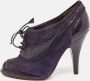 Moschino Pre-Owned Pre-owned Leather boots Purple Dames - Thumbnail 2
