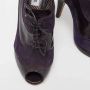Moschino Pre-Owned Pre-owned Leather boots Purple Dames - Thumbnail 7