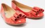 Moschino Pre-Owned Pre-owned Leather flats Orange Dames - Thumbnail 4