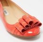 Moschino Pre-Owned Pre-owned Leather flats Orange Dames - Thumbnail 7