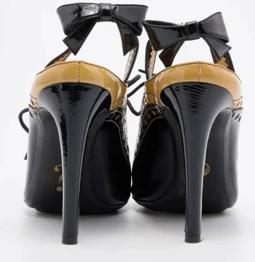 Moschino Pre-Owned Pre-owned Leather heels Black Dames