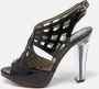 Moschino Pre-Owned Pre-owned Leather sandals Black Dames - Thumbnail 2