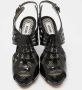 Moschino Pre-Owned Pre-owned Leather sandals Black Dames - Thumbnail 3