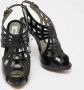 Moschino Pre-Owned Pre-owned Leather sandals Black Dames - Thumbnail 4