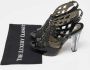 Moschino Pre-Owned Pre-owned Leather sandals Black Dames - Thumbnail 9