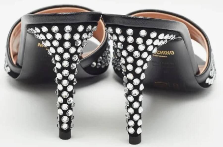 Moschino Pre-Owned Pre-owned Leather sandals Black Dames