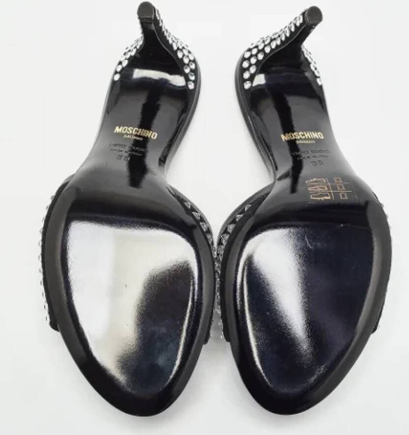 Moschino Pre-Owned Pre-owned Leather sandals Black Dames