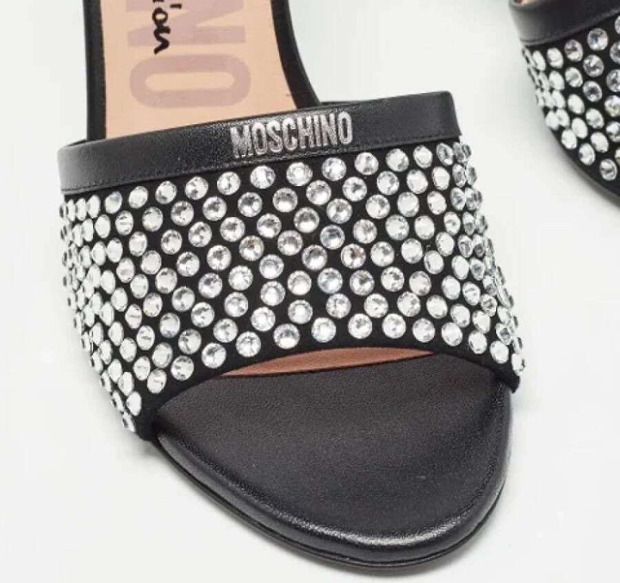 Moschino Pre-Owned Pre-owned Leather sandals Black Dames
